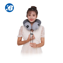 factory sell cordless airplane air filling massage pillow neck massager